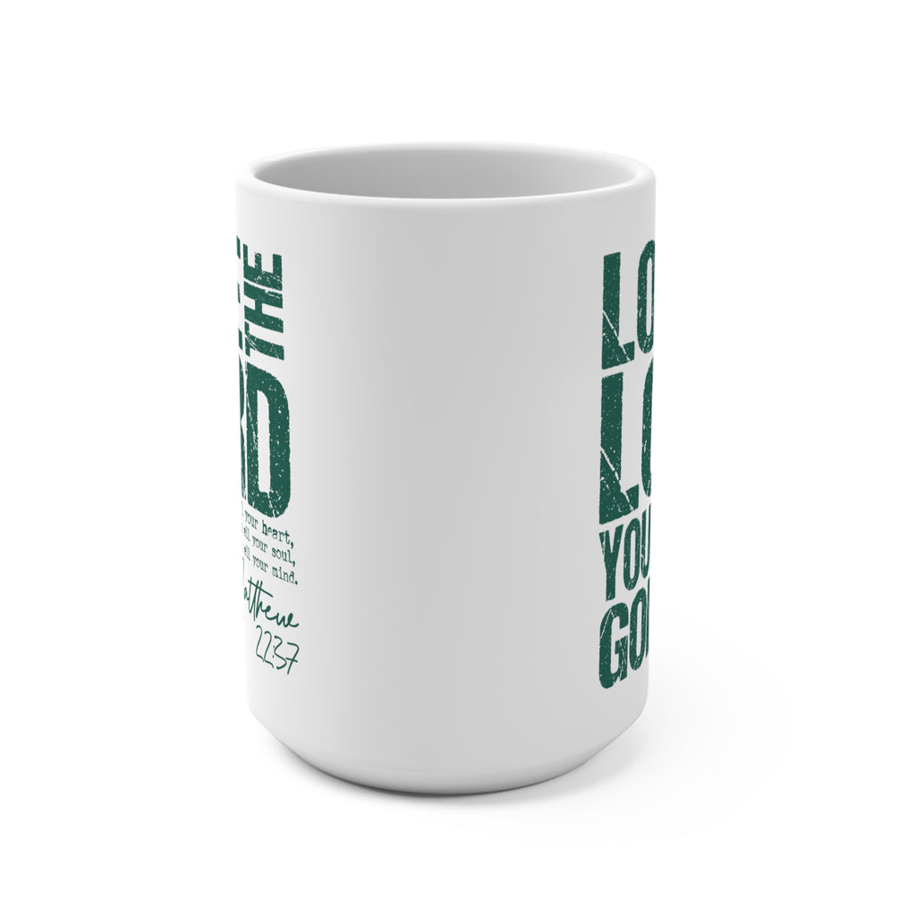 Love the Lord Your God - Mug (White/Green)
