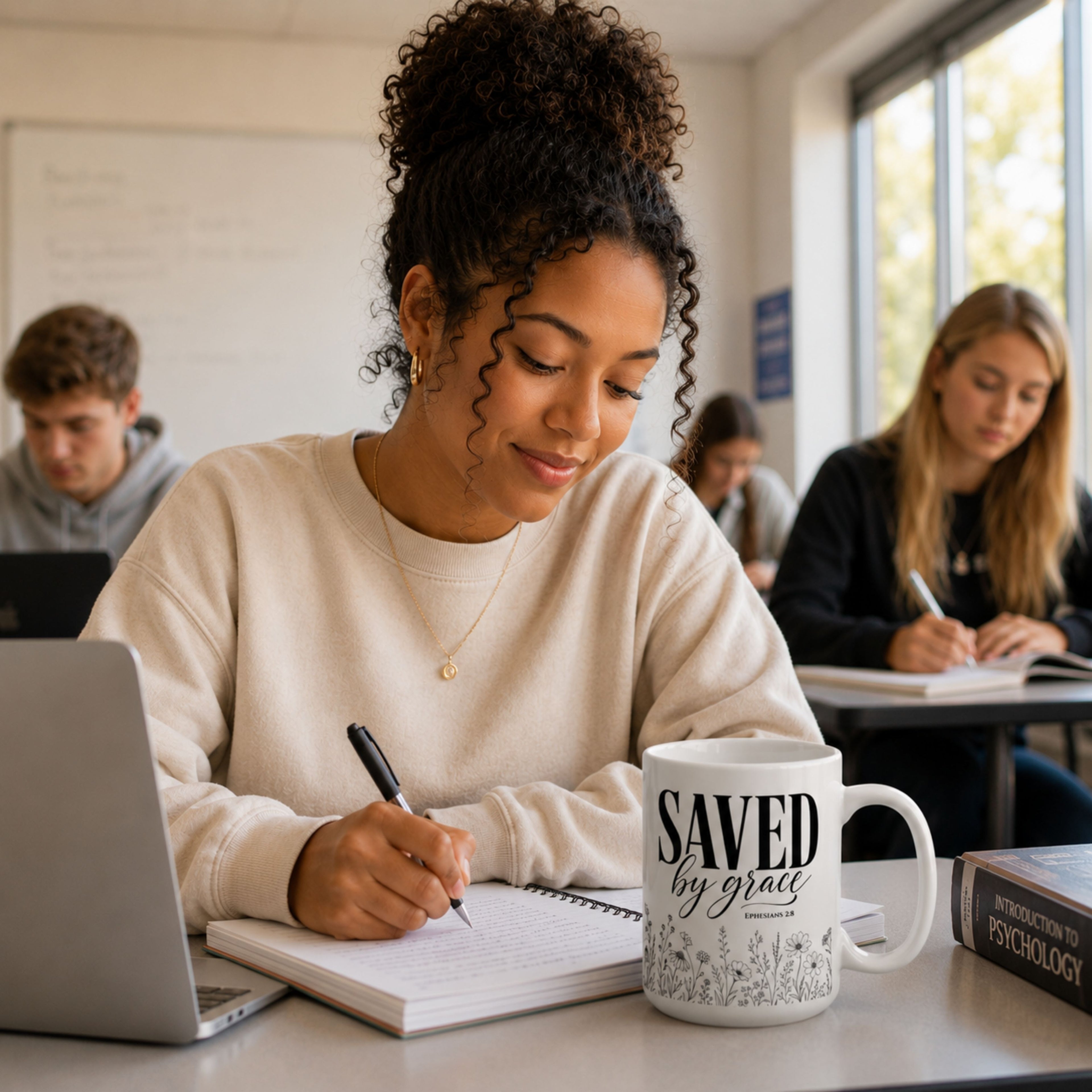 Saved by Grace (Ephesians 2:8) — Inspirational Mug