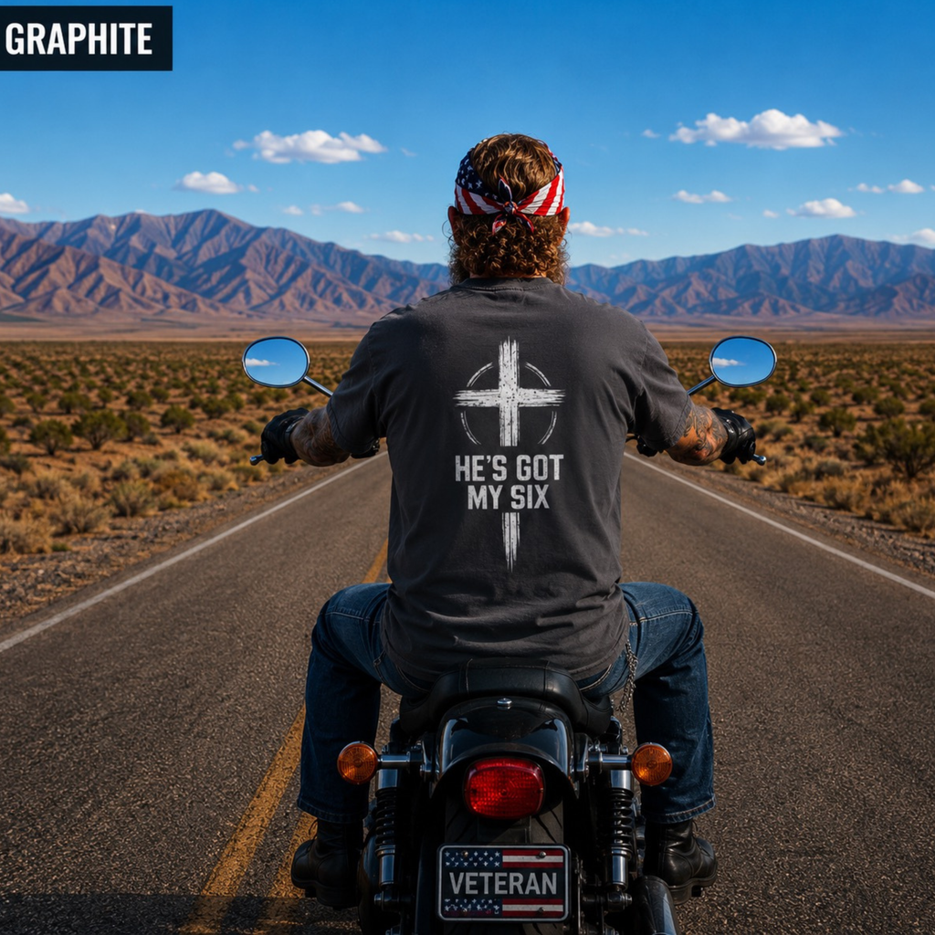 He’s Got My Six – Christian Graphic Tee