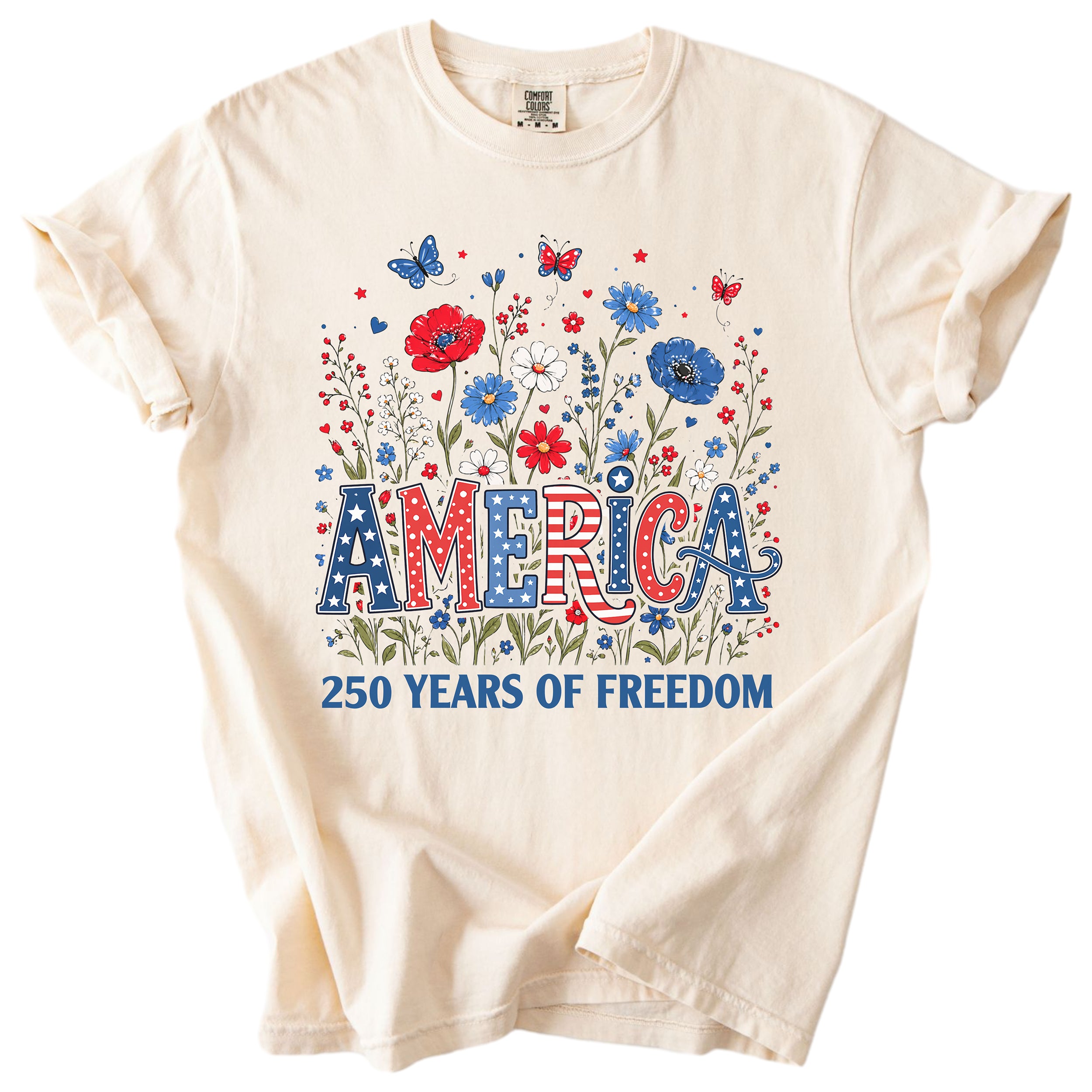 America 250 – Wildflower Patriotic Tee