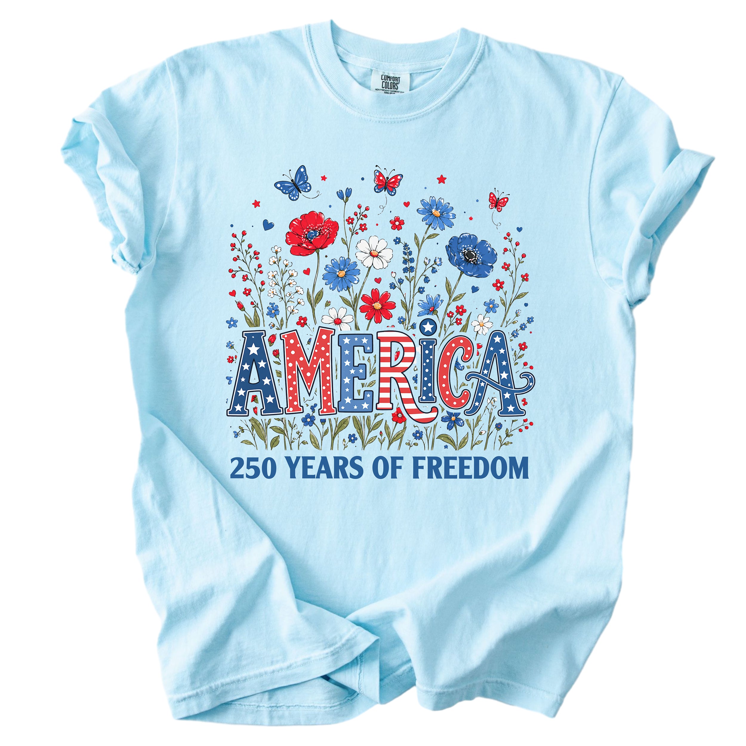 America 250 – Wildflower Patriotic Tee