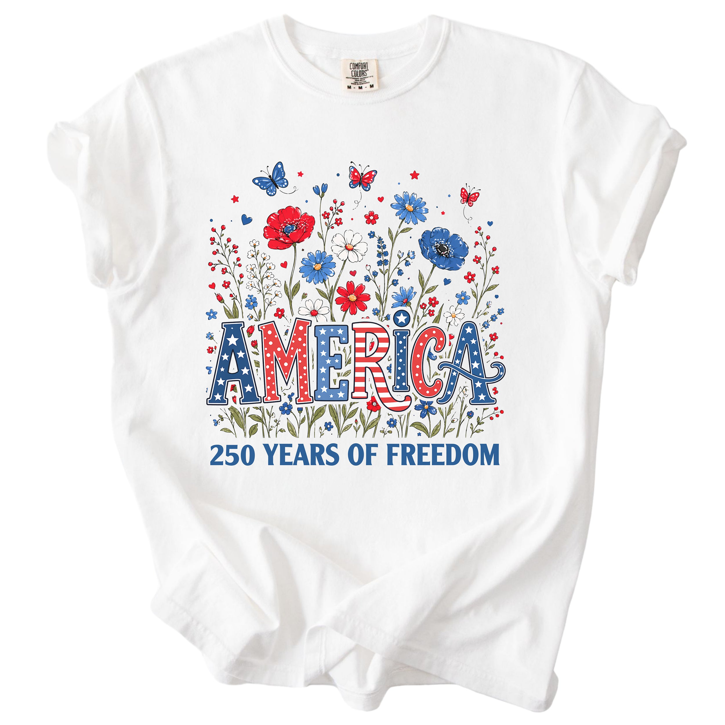 America 250 – Wildflower Patriotic Tee