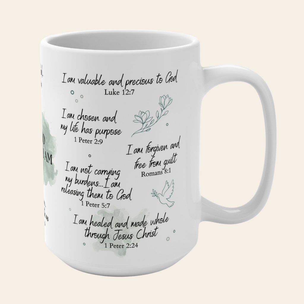 Renew Your Mind - I Am Who God Says I Am Scripture Affirmation Mug