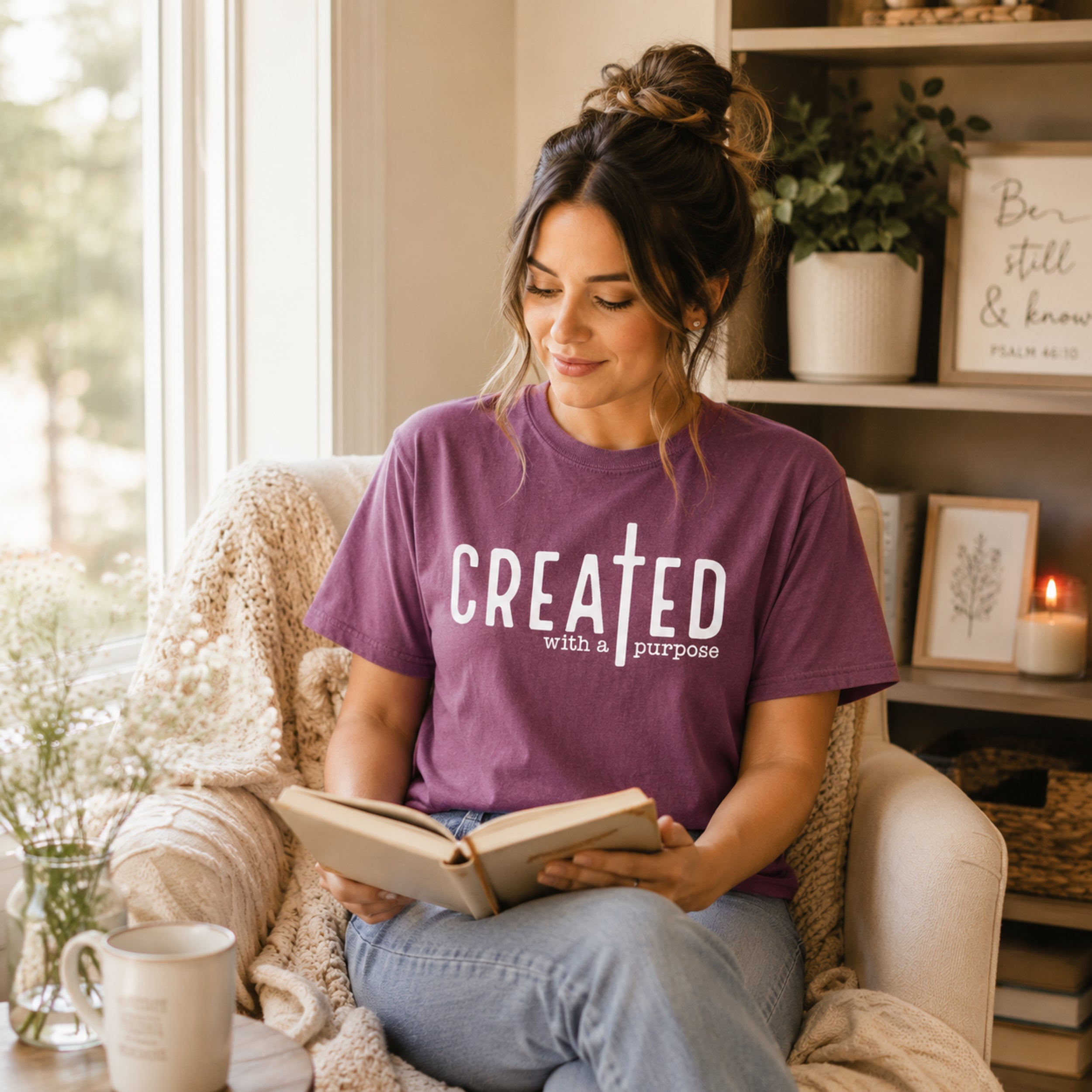 Created with a Purpose – Christian Faith Tee