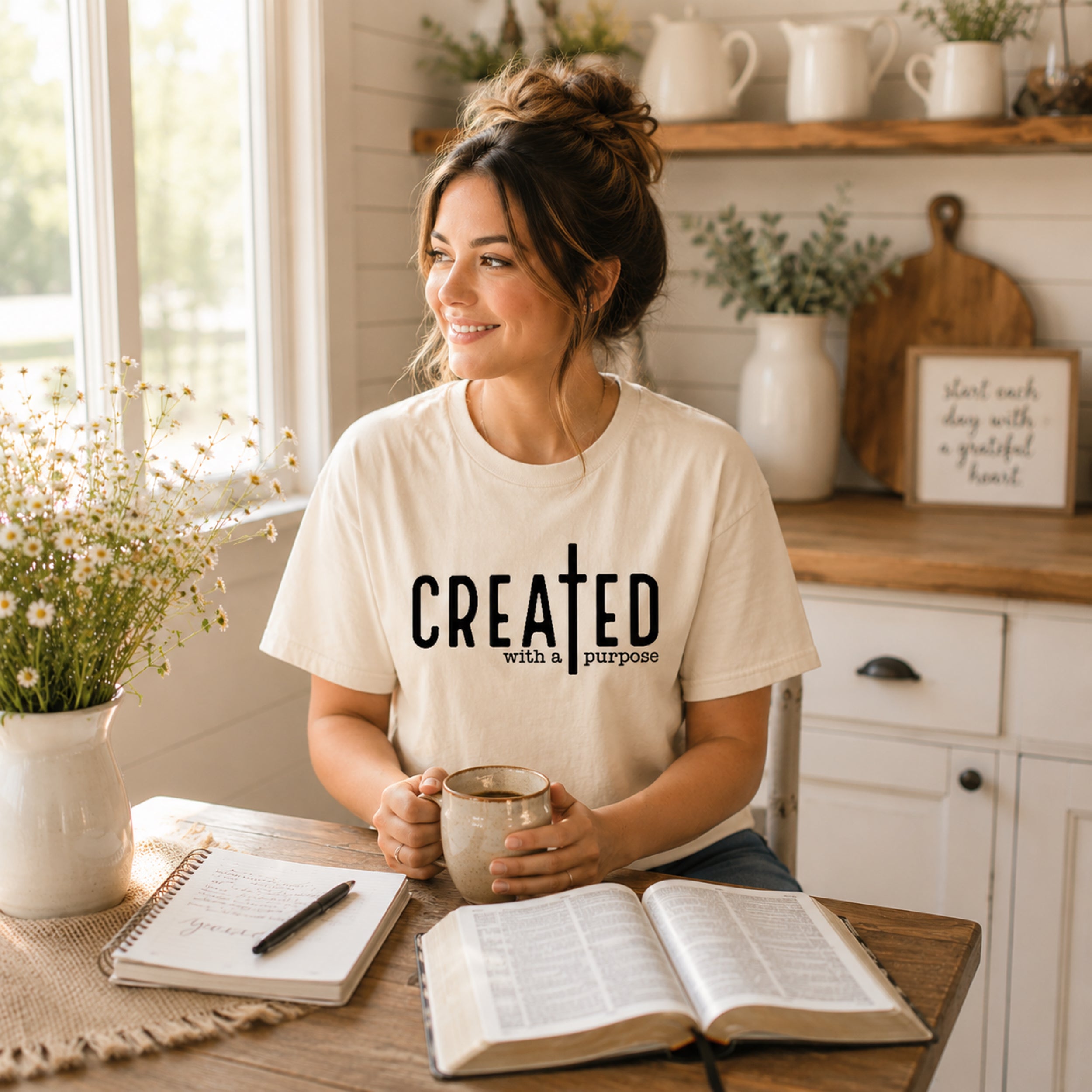 Created with a Purpose – Christian Faith Tee