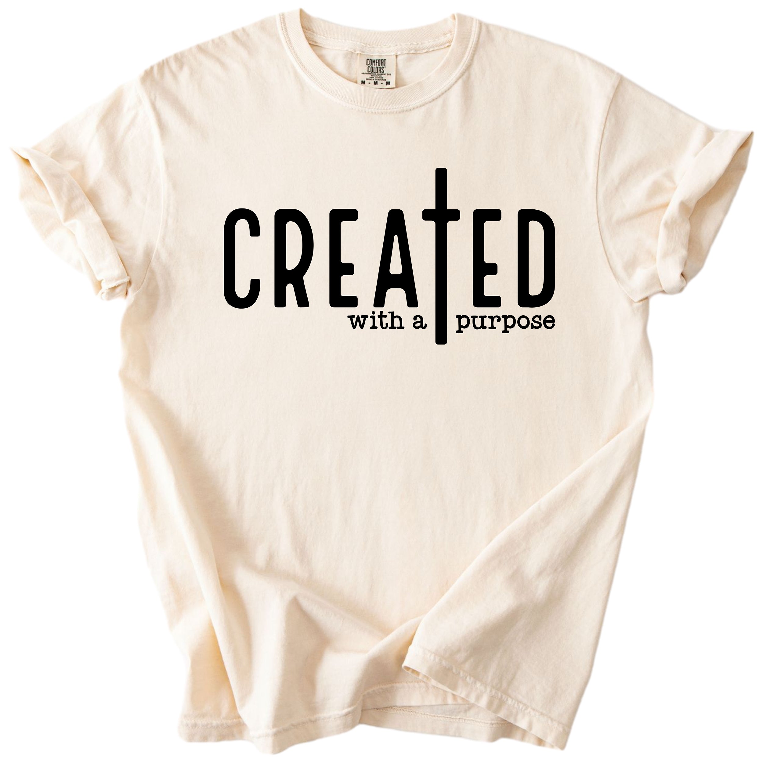 Created with a Purpose – Christian Faith Tee