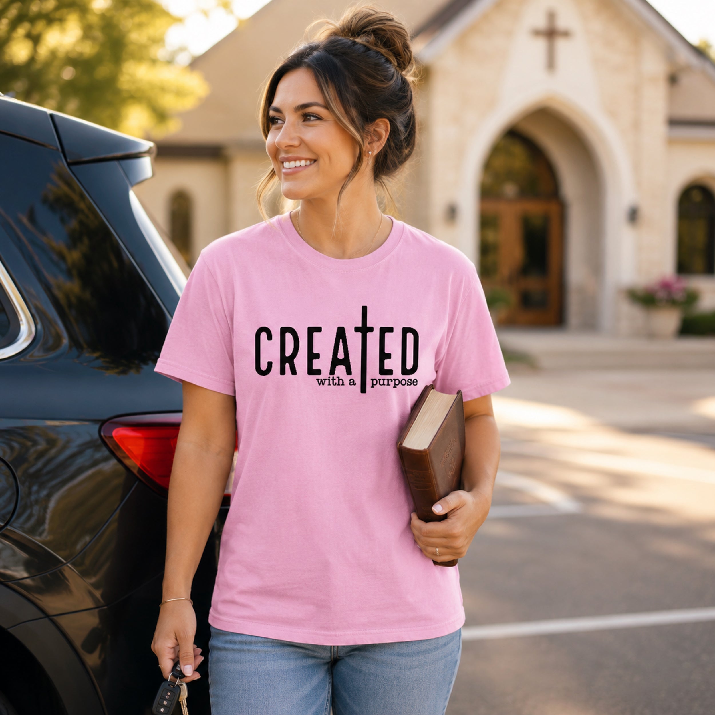 Created with a Purpose – Christian Faith Tee