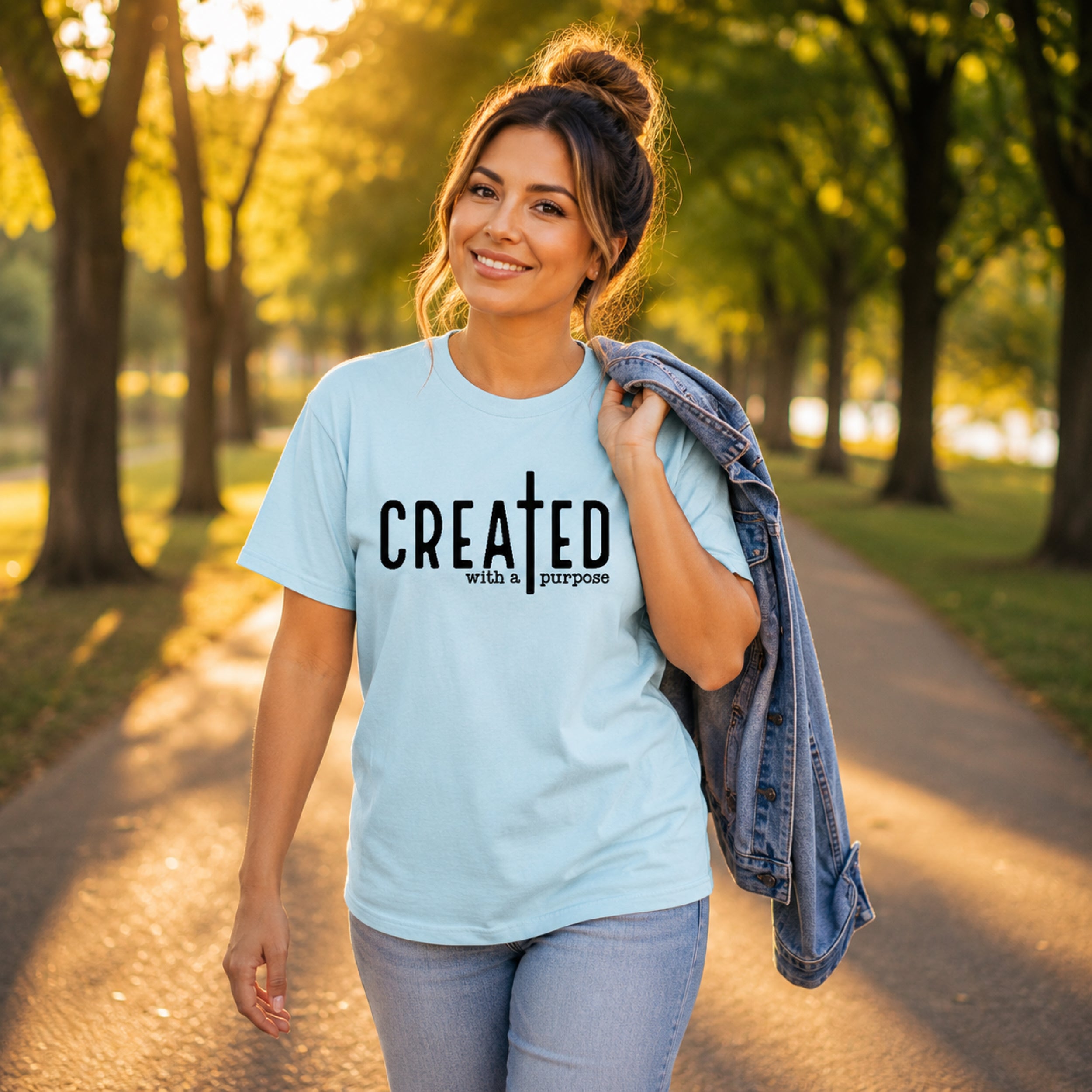 Created with a Purpose – Christian Faith Tee