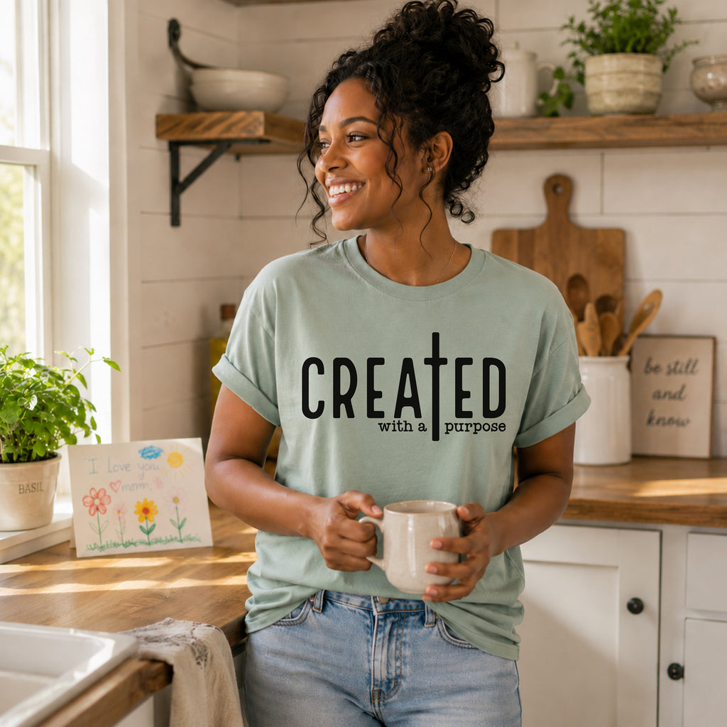 Created with a Purpose – Christian Faith Tee
