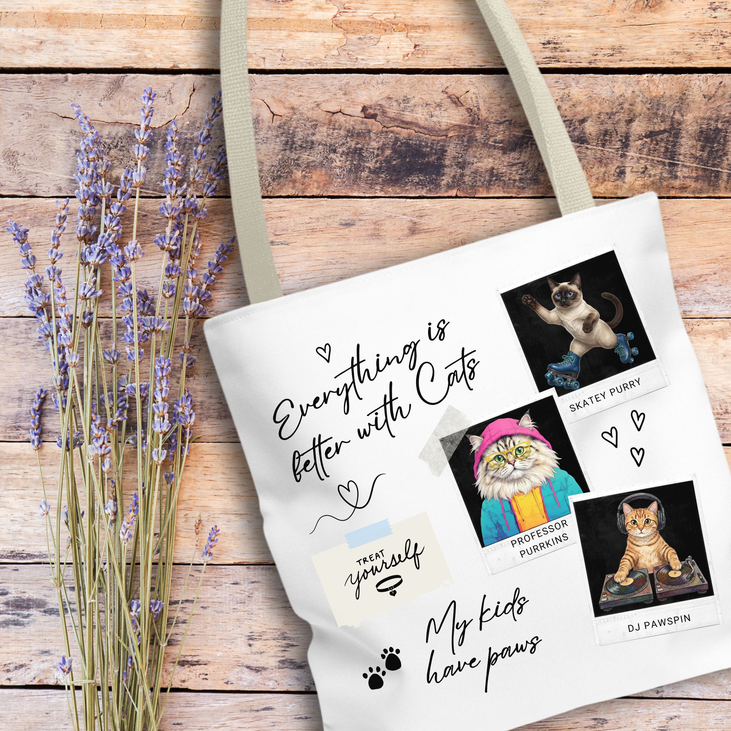Cat Lover Collage – Tote Bag