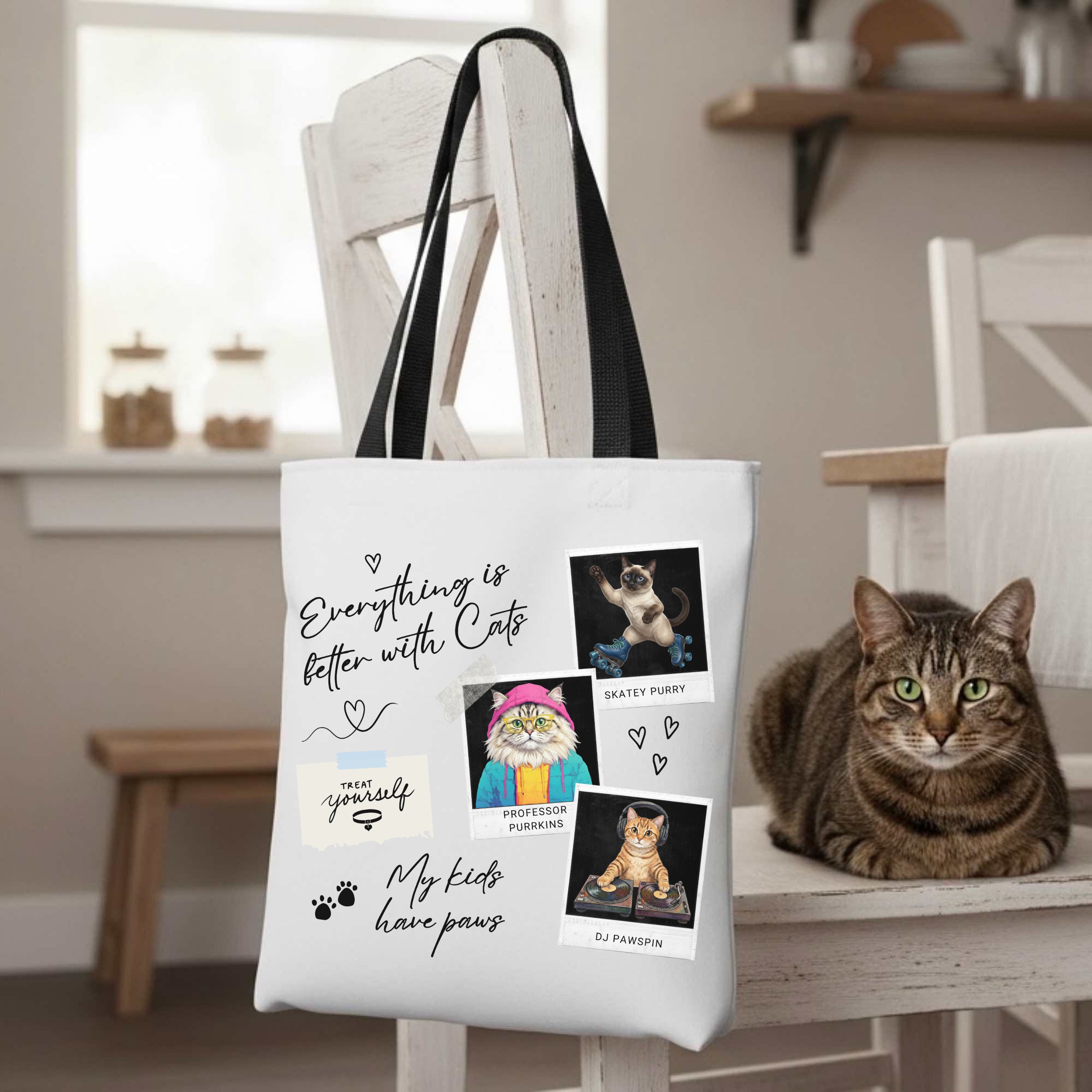 Cat Lover Collage – Tote Bag