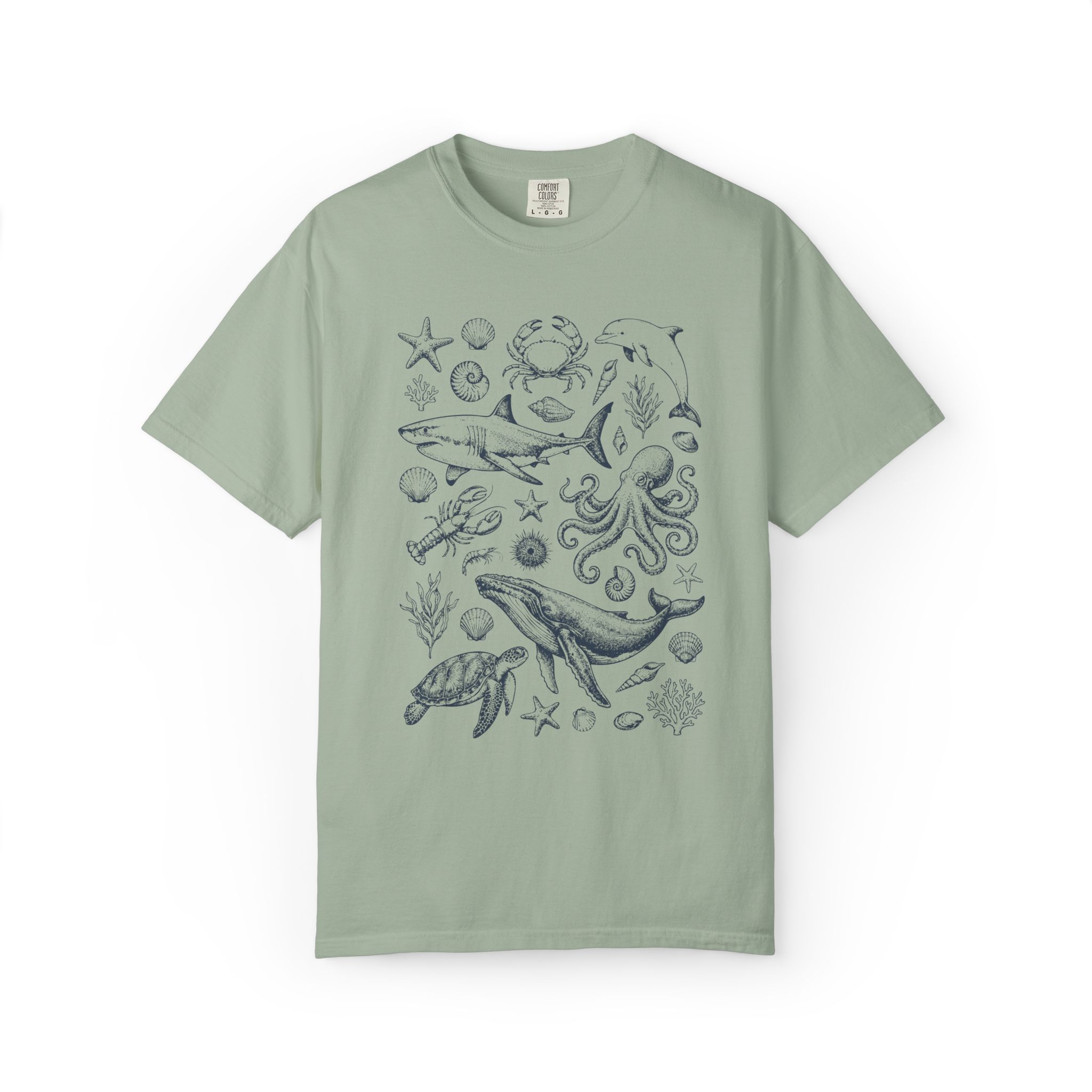 Ocean Animals – Vintage Graphic Tee