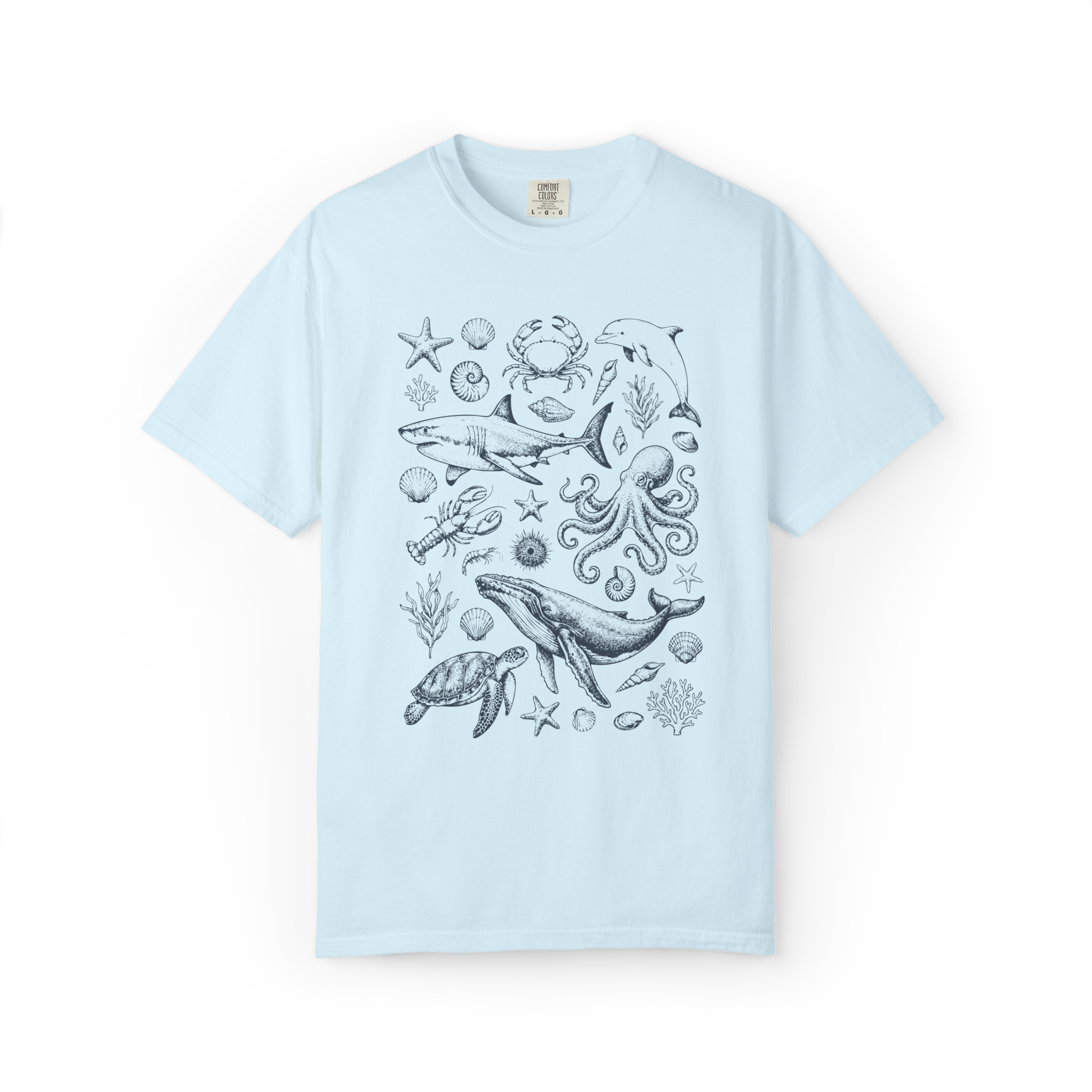 Ocean Animals – Vintage Graphic Tee