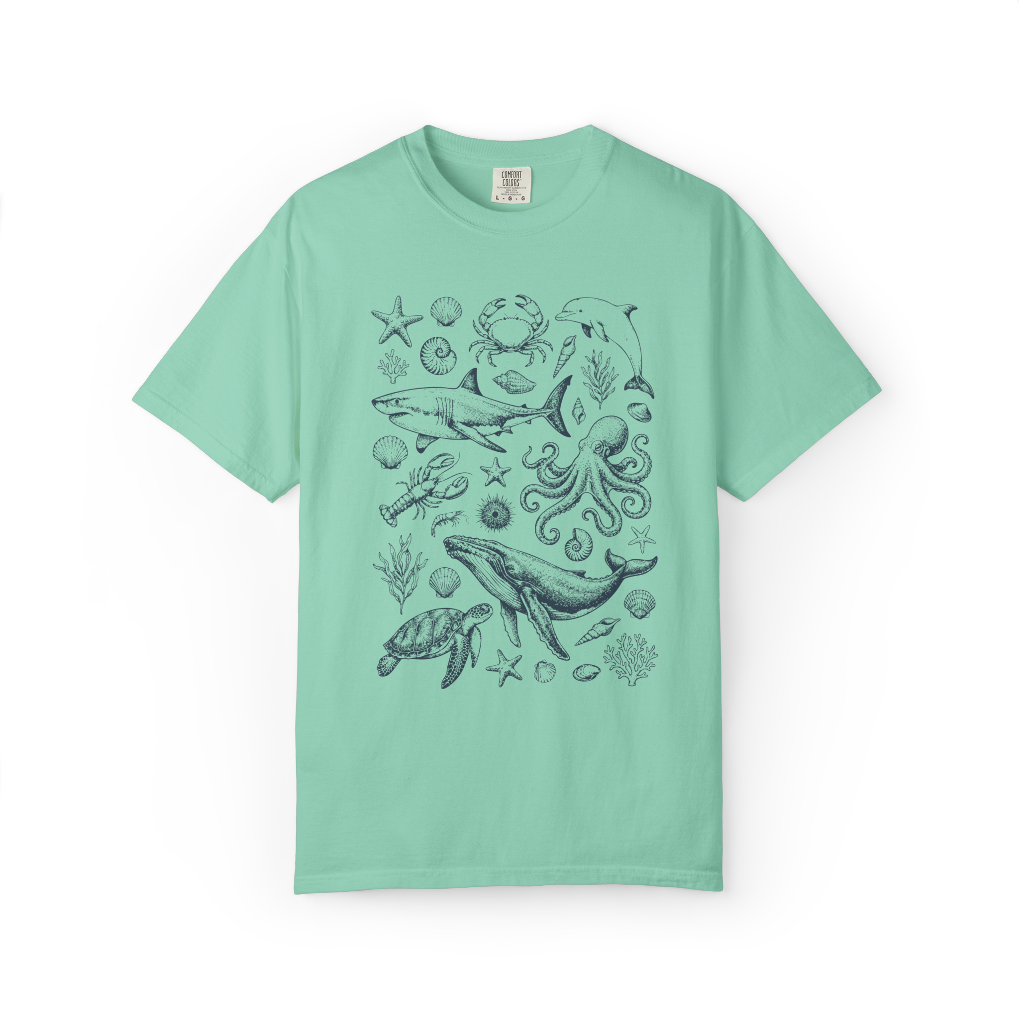 Ocean Animals – Vintage Graphic Tee