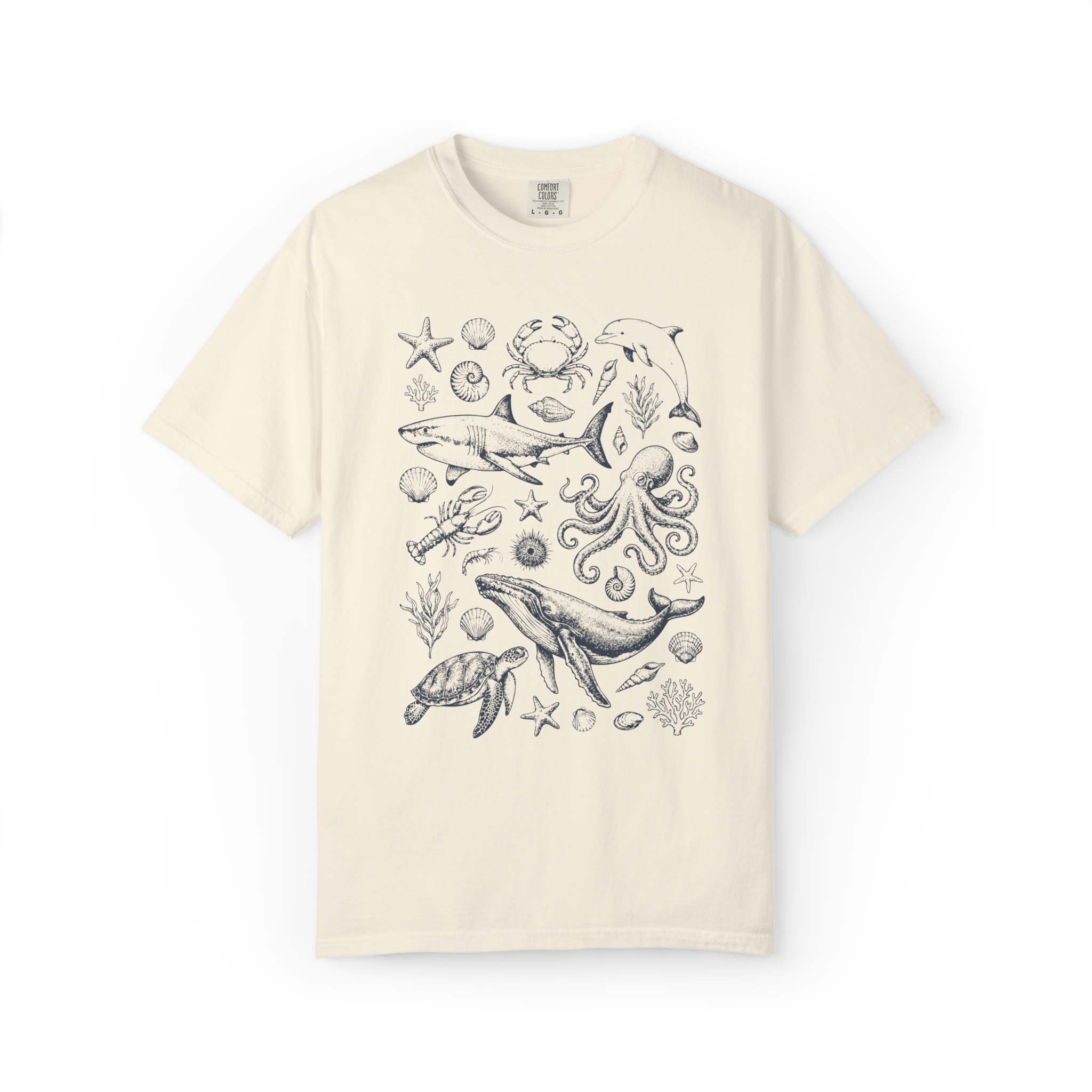 Ocean Animals – Vintage Graphic Tee