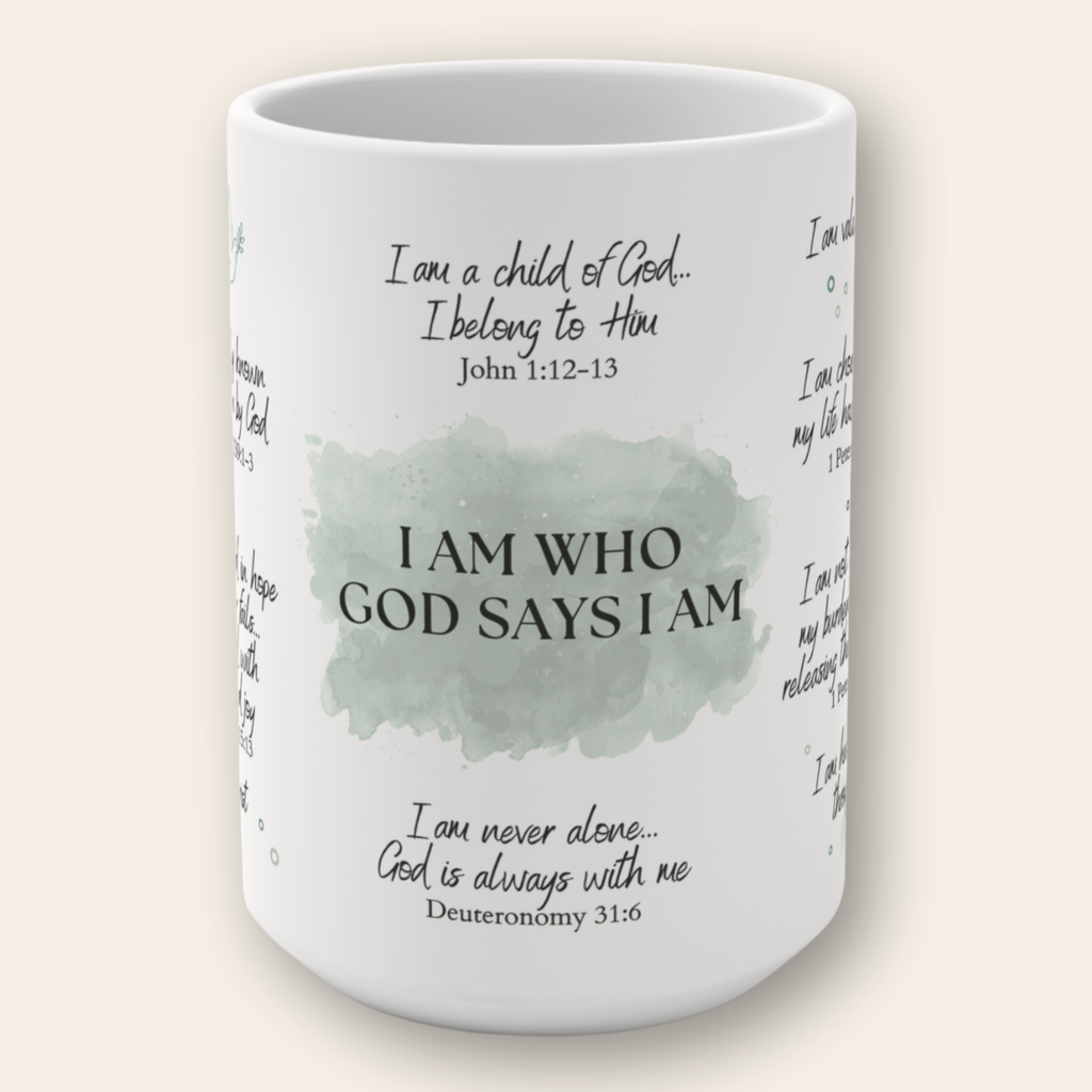 Renew Your Mind - I Am Who God Says I Am Scripture Affirmation Mug