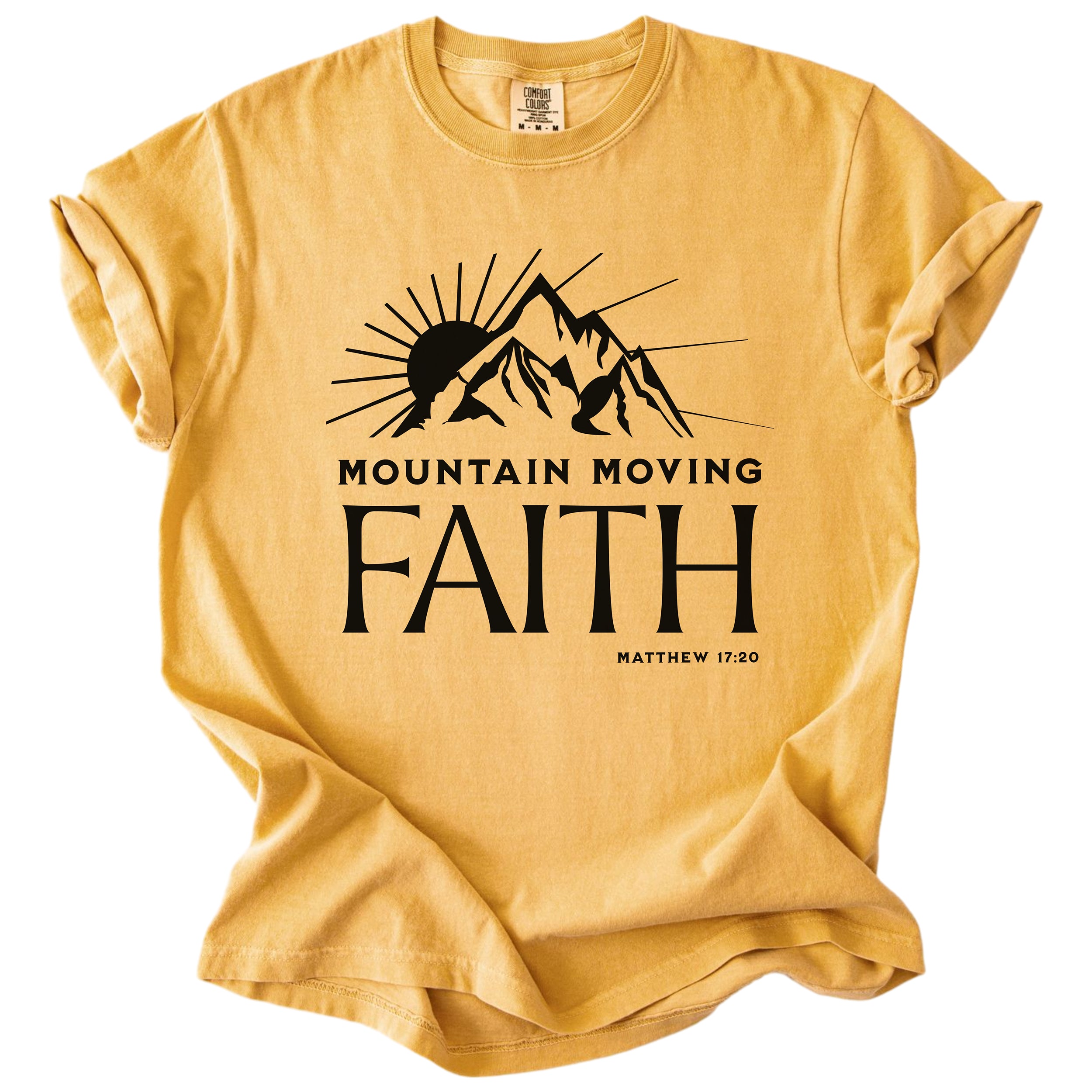 Faith That Moves Mountains – Christian Graphic Tee