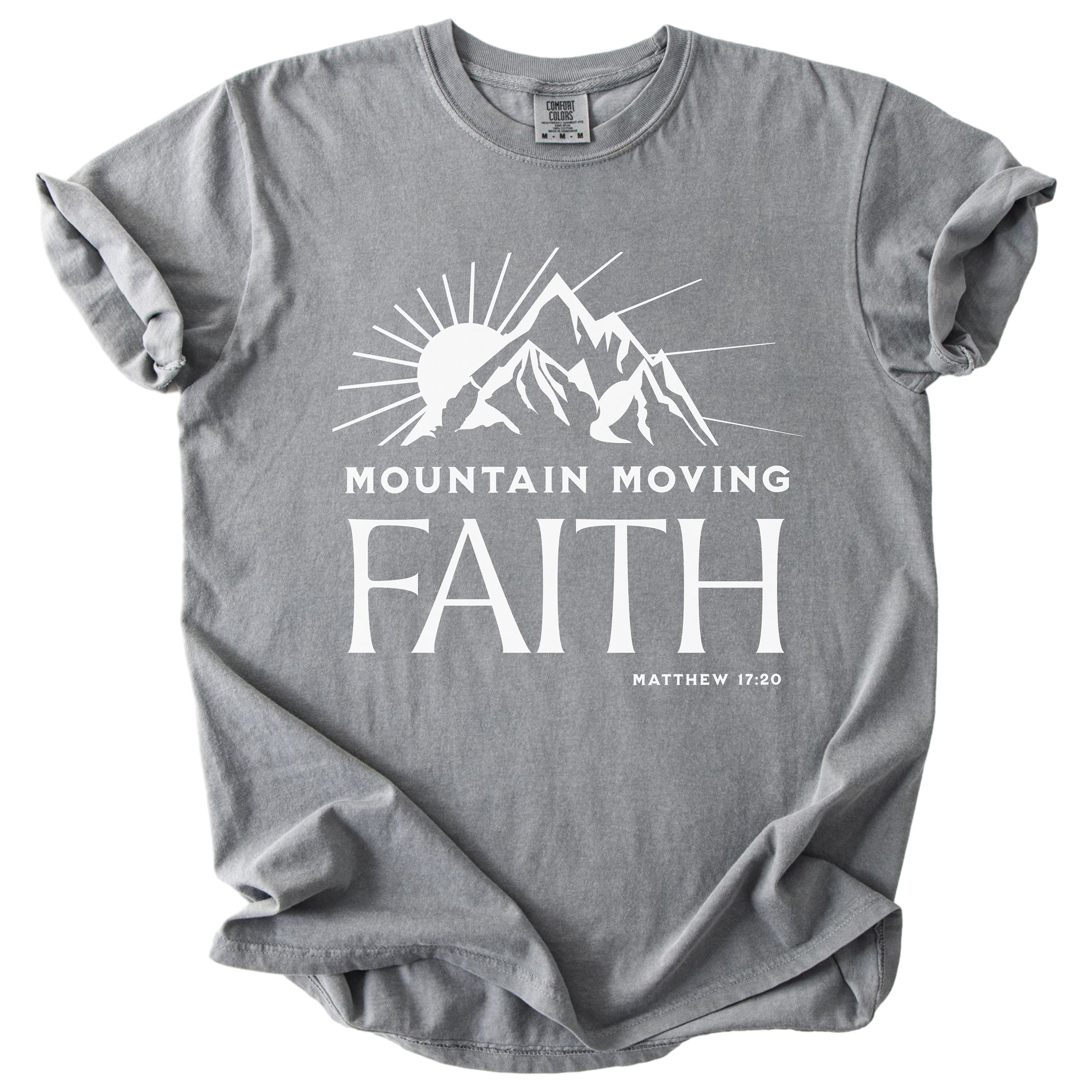 Faith That Moves Mountains – Christian Graphic Tee