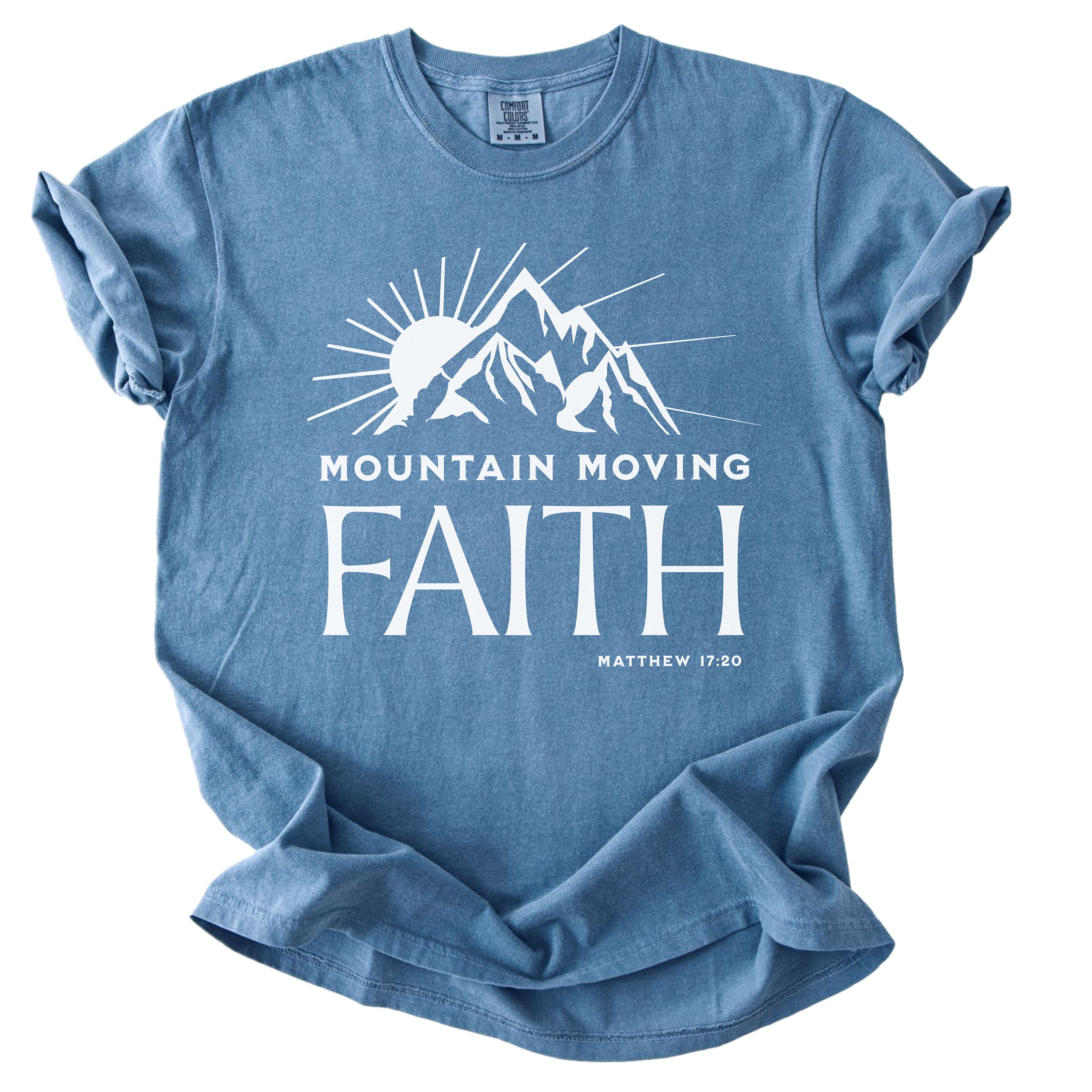 Faith That Moves Mountains – Christian Graphic Tee
