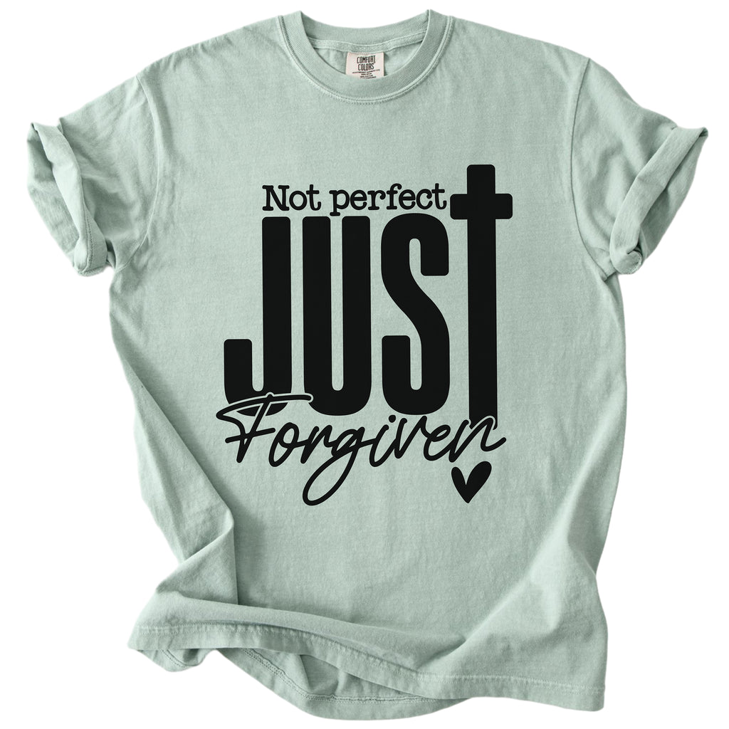 Not Perfect Just Forgiven – Christian Grace Tee for Women