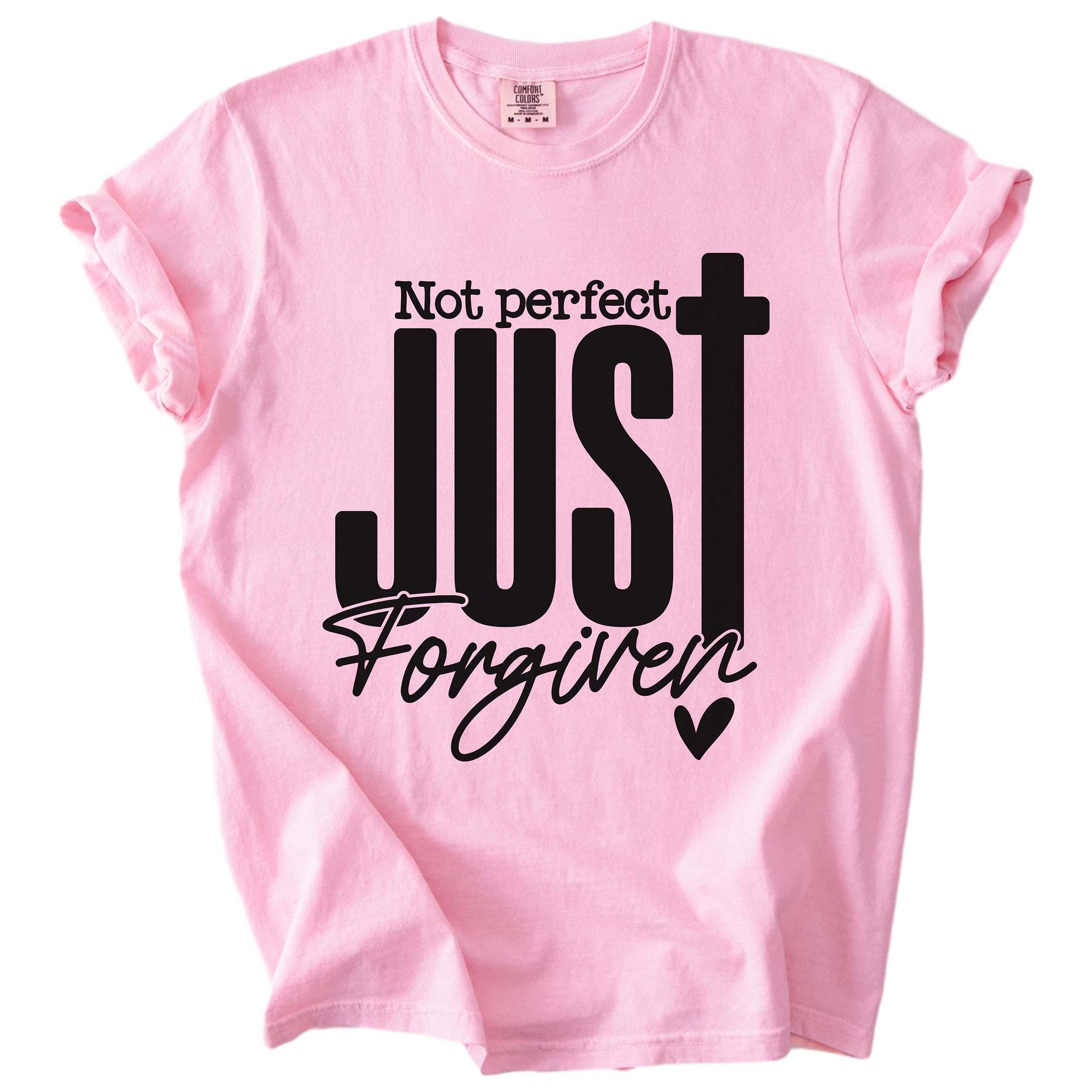 Not Perfect Just Forgiven – Christian Grace Tee for Women