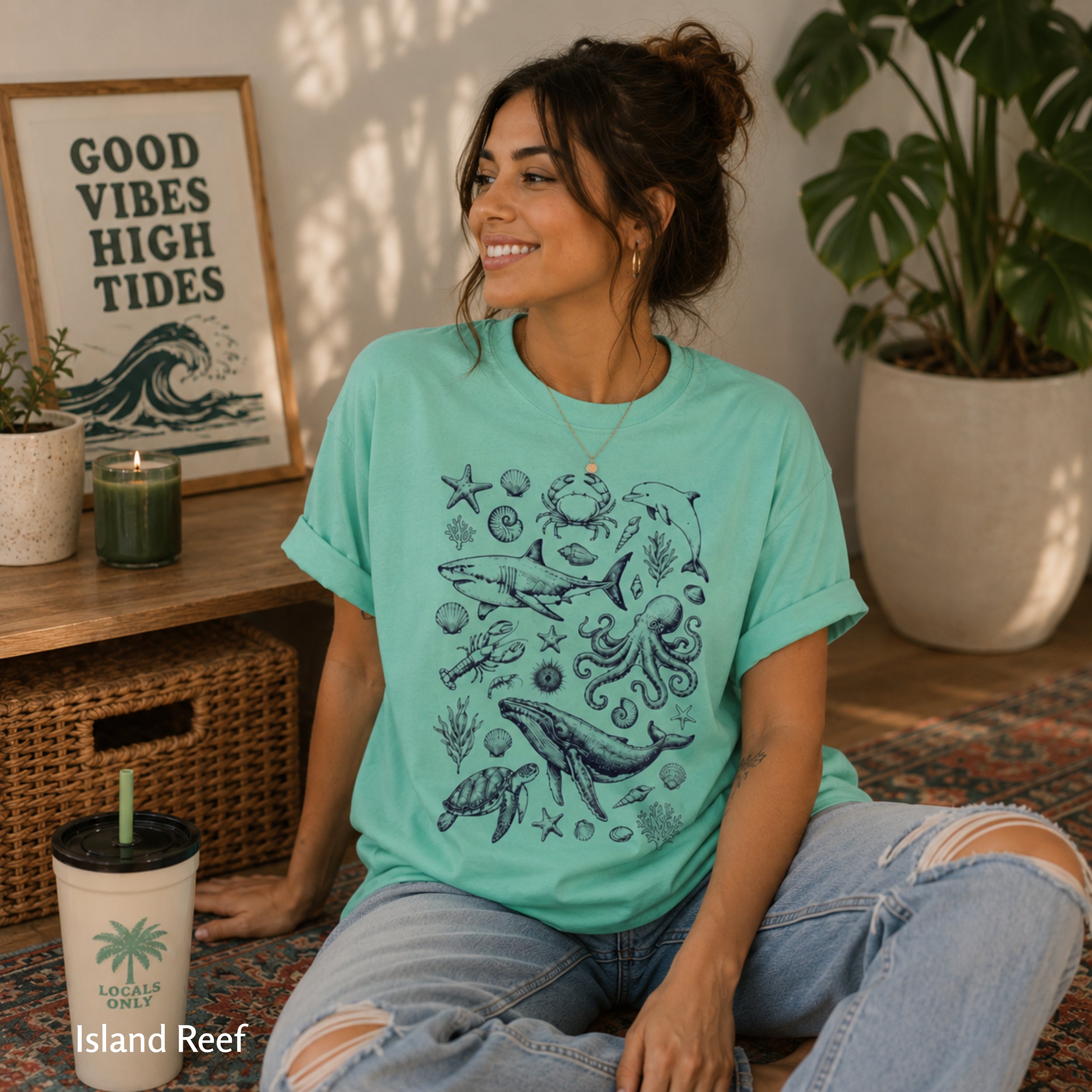 Ocean Animals – Vintage Graphic Tee