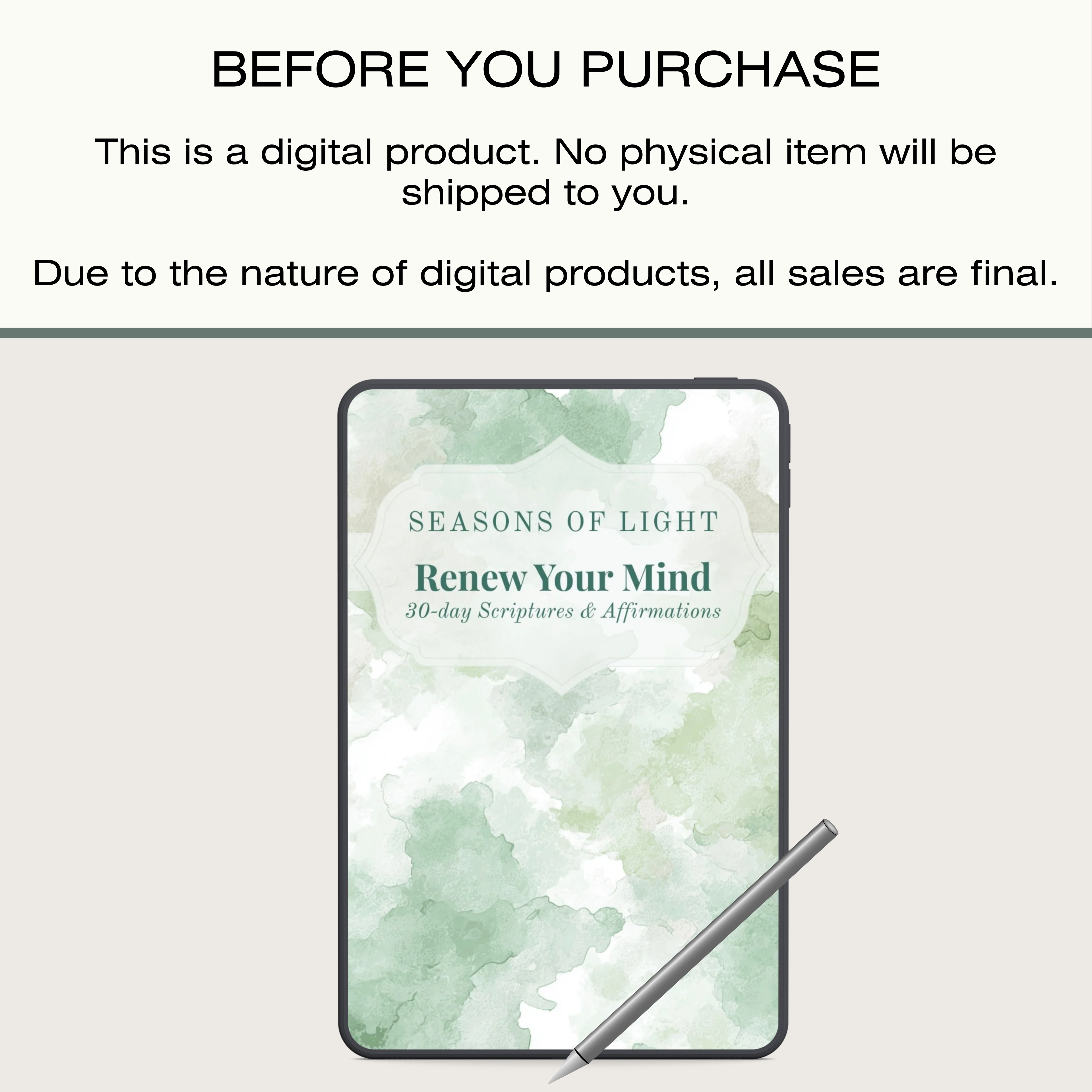 Renew Your Mind – Digital Scripture & Affirmation Journal