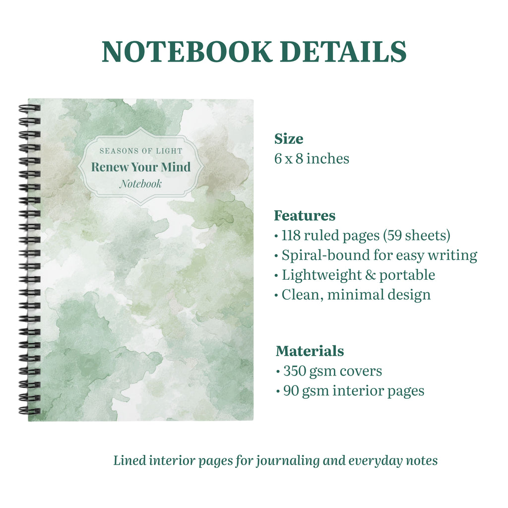 Renew Your Mind – Lined Journal