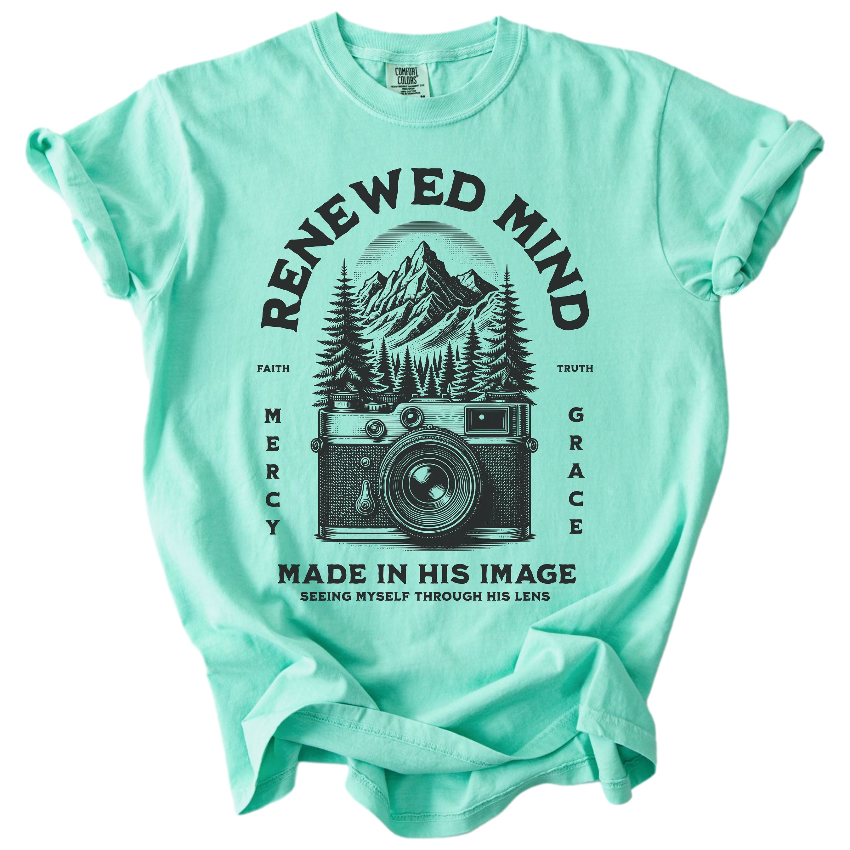 Renewed Mind – Christian Graphic Tee
