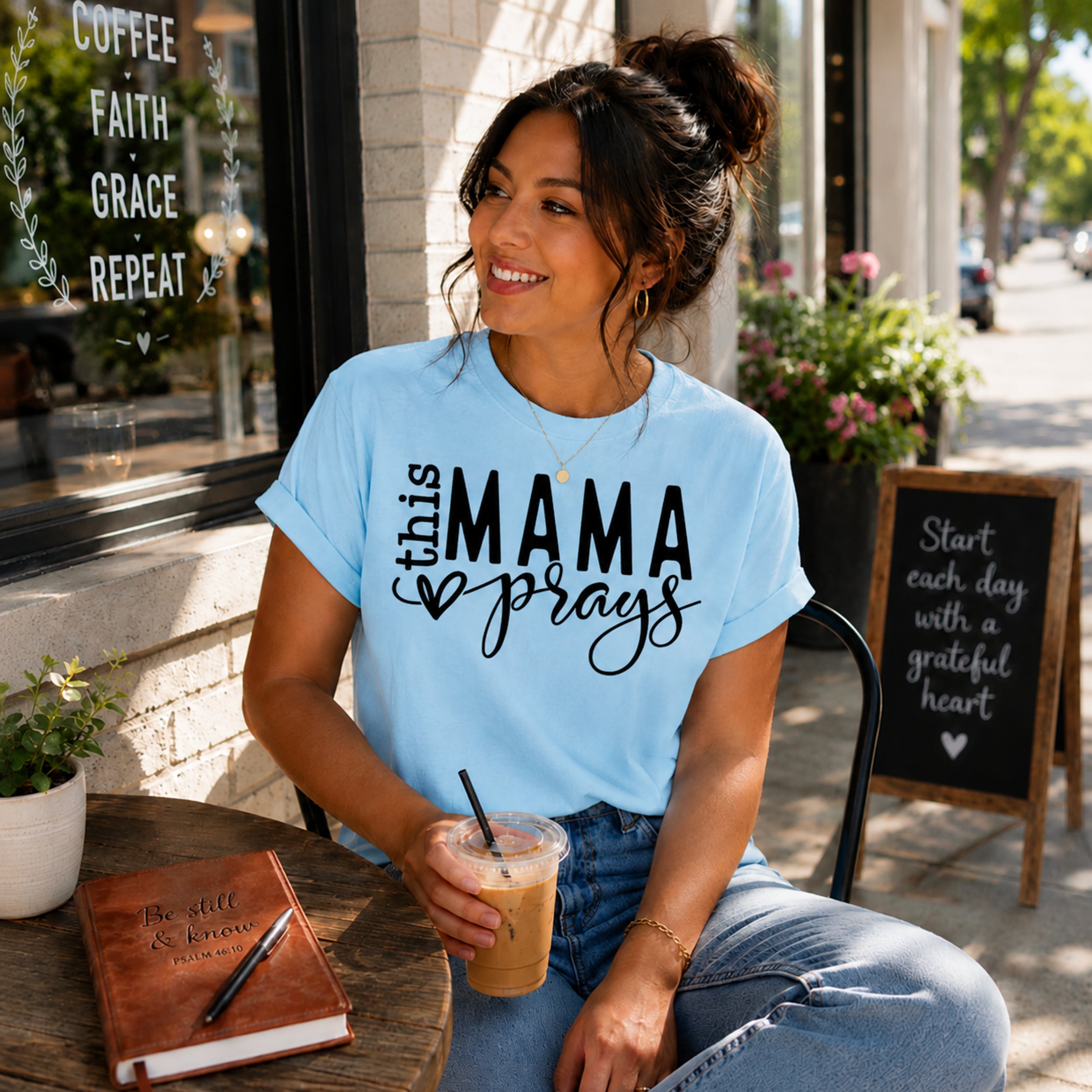 This Mama Prays – Christian Mom Tee