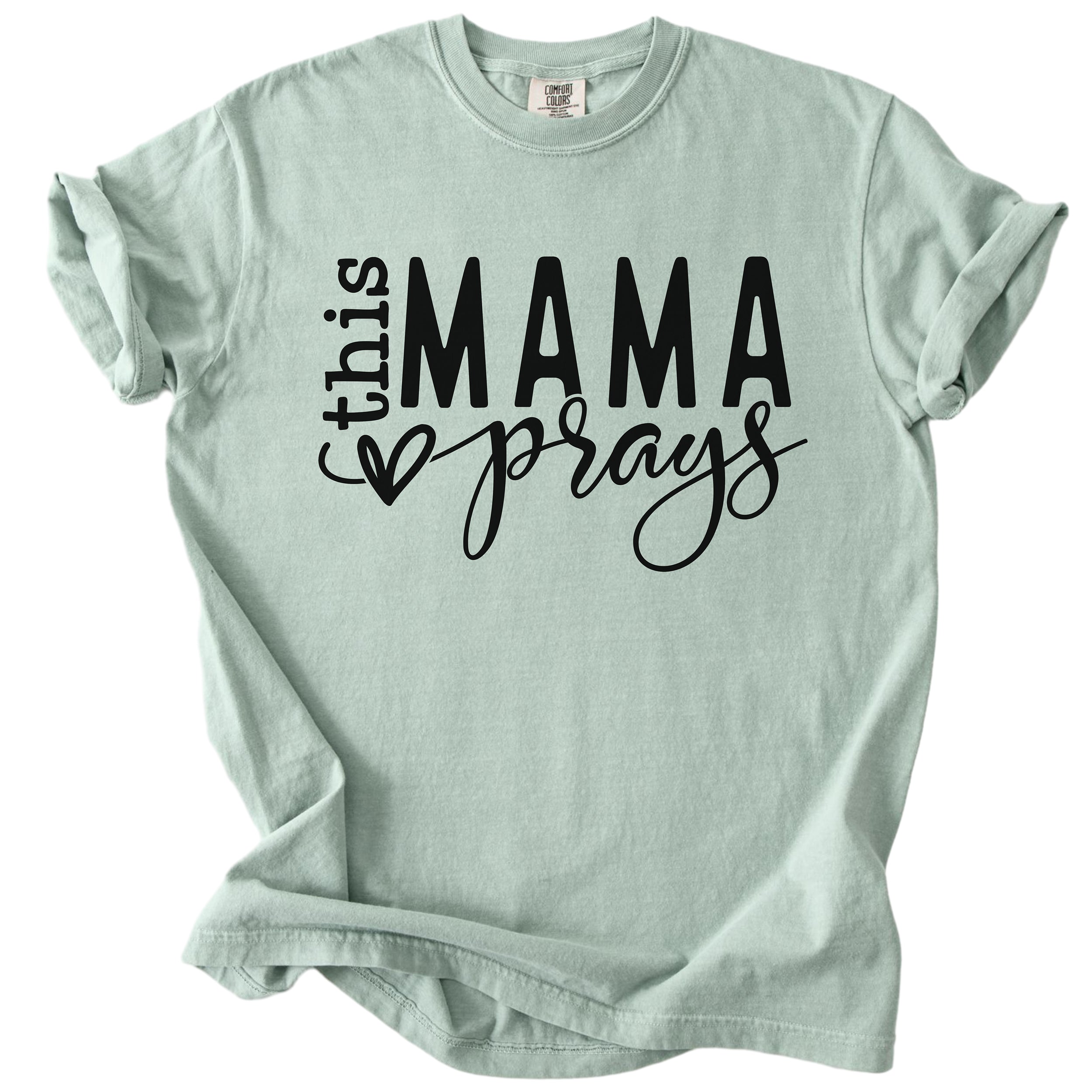 This Mama Prays – Christian Mom Tee
