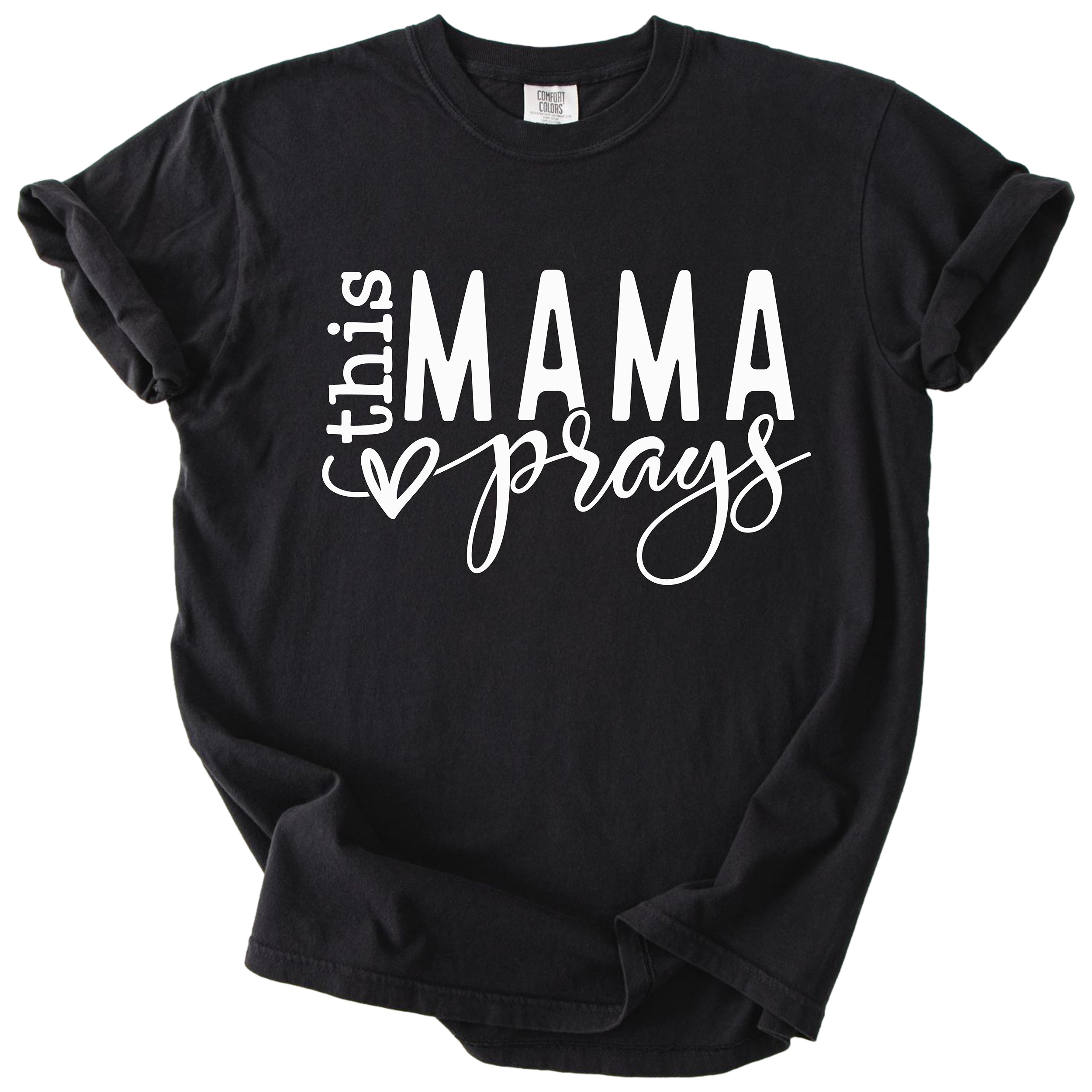 This Mama Prays – Christian Mom Tee